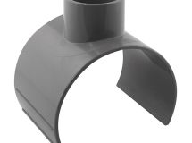 Selle de branchement PVC évacuation 90° mâle/femelle - diam. 100-110x40mm