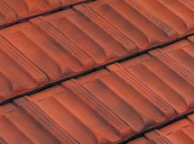 Tuile terre cuite Marseille Rouge vieilli - long. 44 cm x larg. 22,5 cm