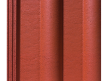 Tuile double romane béton rouge sienne - long. 42 cm x larg. 33 cm