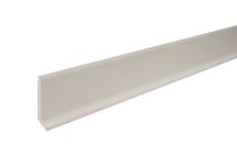 Plinthe PVC blanc - long. 2500 mm x larg. 60 mm x ep. 15 mm
