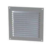 GRILLE PERSIENNE ALU GRIS ANTI INSECTE DIMENSION 15X15 - 1LM1515G