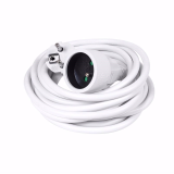 RALLONGE 5M HO5VV-F 3G1.5 BLANC 2P+T 16 AMPERES