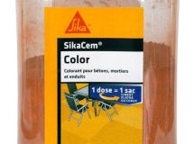 Colorant en poudre pour ciment, chaux et plâtre SikaCem Color Ocre 400gr