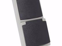 APPAREILLAGE EN SAILLIE ETANCHE IP65 PRISE 2P+T 10/16A + INTER GRIS GAMME PERLE