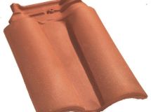 Tuile double bourrelet terre cuite Méridionale Pastel - long. 43 cm