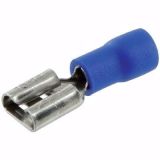CLIP FEMELLE BLEU 6,35MM /10