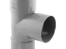 Culotte PVC évacuation 87° femelle/femelle Ø80