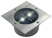 Spot 2 LED solaire encastrable Carlo Ranex - Carré