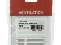 GRILLE PERSIENNE ALU GRIS ANTI INSECTE DIMENSION 10X10 - 1LM1010G