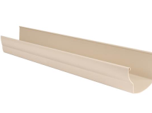 Gouttière en PVC sable rectangulaire développé T25 - long. 4m