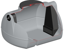 Bac dégraisseur PE OVOID 200 L