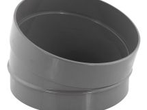 Secteur de coude PVC évacuation 15° mâle/femelle - diam. 100mm