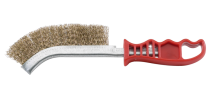 BROSSE METALLIQUE A MAIN 265X25 LAIT.1 RG MANCHE PLAST.