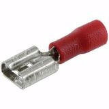 CLIP FEMELLE ROUGE 6,35MM /10