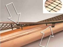 Grille rigide Darifix Stop-feuilles polypropylène pièce de 1,0 m x 175 mm brun