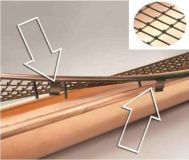 Grille rigide Darifix Stop-feuilles polypropylène pièce de 1,0 m x 175 mm brun