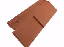 Rive bardelis droite Romane Canal terre cuite Vieilli Languedoc - long. 46,8 cm x larg. 18 cm