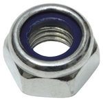 ECROU FREIN NYL. ZINGUE M 6 mm - P/10