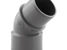 Coude PVC évacuation 45° mâle/femelle Ø32