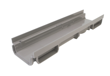 Caniveau bas 773 gris - long. 0,5m x larg. 130mm - classe A15 / B125