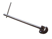 Paumelle nœud roule fer nickelé Strauss Vonderweidt - Gauche - Hauteur 30 mm - Largeur 40 mm - Vendu par 2