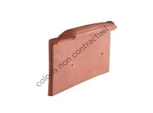 Tuile double bourrelet terre cuite Canal S Paysage - long. 49 cm