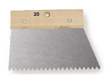 SPATULE A COLLE 20 CM DENTS LARGES POINTUES