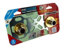 PLATINE DOUBLE EA:150 PER A COMPRESSION Ø16 - 2 SORTIES M G3/4 SUPP BROCHABLE PLAQUETTE