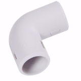 2 COUDES EQUERRES POUR TUBE IRL DIAMETRE 20MM GRIS