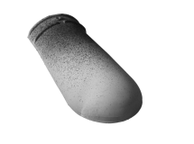 Aretier d'about pour faitière / aretier canal midi & posifix midi/galleane 10/galleane 10 patinée/galleane 12/médoc & posifix médoc/occitane terre cuite silvacane littoral - long. 50 cm x larg. 23 cm