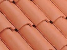 Demi tuile terre cuite HP10 Ardoisé - long. 46,7 cm x larg. 17,3 cm