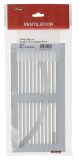 GRILLE PERSIENNE ALU GRIS ANTI INSECTE DIMENSION 15X30 - 1LM1530G