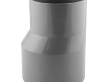 Réduction excentrée PVC évacuation mâle/femelle Ø100x80