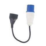 Cordon adaptateur pour borne de camping Mâle UE / femelle 16A