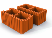 Brique à bancher terre cuite BBANCH - long. 50cm x larg. 25cm x haut. 21,9cm