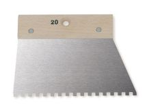 SPATULE A COLLE 20 CM DENTS CARREES 6 X 6 X 6