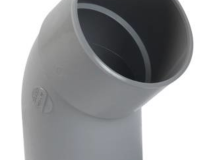 COUDE MALE/FEMELLE 45° DIAMETRE 80 GRIS - CR4GT