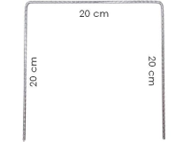 Agrafes de fixation métalliques biseautées 200x200x200