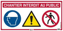 PANNEAU DE CHANTIER 4 EN 1 l 800 L 400mm