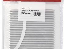 GRILLE PERSIENNE ALU GRIS ANTI INSECTE DIMENSION 25X25 - 1LM2525G