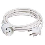 RALLONGE 2P+T 3M BLANC SC