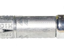 Cheville douille en acier avec vis TH M10 - diam. 16 mm x long. 60 mm - Boîte de 10