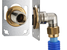 FIXSYSTEM platine simple ˗ PER à compression Ø16 M.20x27-F.15x21 plaquette 1 pièce