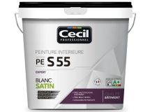 Peinture intérieure PE S55 expert satin blanc - seau de 5L