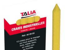 CRAIE JAUNE HEXAGONALE L.120MM