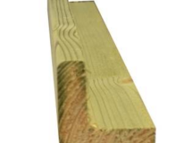Cornière d'angle vert 3 arrondis Sapin du Nord blanc AB - long. 2700 mm x larg. 58 mm x ep. 58 mm