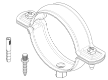 COLLIER ET 7/150 D100 PATTES A VIS-CHEVILLES