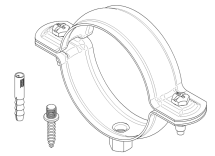 COLLIER ET 7/150 D100 PATTES A VIS-CHEVILLES