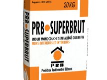 Enduit monocouche semi allégé grain fin SUPERBRUT Blanc de la Côte sac de 20kg