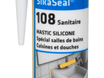 Mastic silicone anti-moisissures Sikaseal 108 Sanitaire Translucide - cartouche de 300 ml